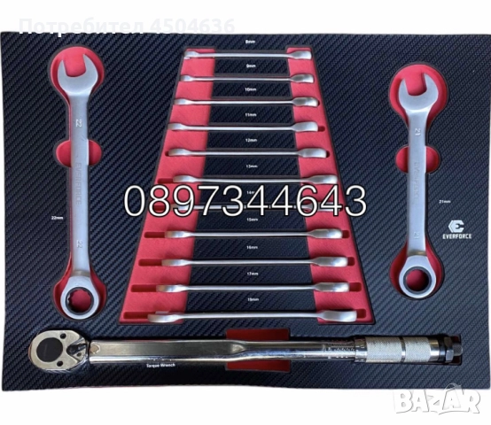 Шкаф-количка с инструменти EVERFORCE 251 части, снимка 6 - Куфари с инструменти - 51531534