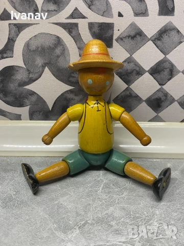 Дървено момче играчка СССР