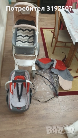 Бебешка количка с летен и зимен кош