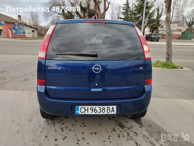 opel Meriva 1.6 газ бензин 101 кс 2004 гд, снимка 7 - Автомобили и джипове - 53583001