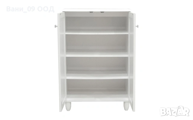 Красив шкаф за обувки в бял цвят , снимка 4 - Шкафове - 53198529