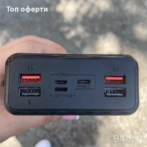 60000mAh Соларна преносима батерия UKC POWERBANK ART-8058 с фенерче, снимка 3 - Друга електроника - 47025592