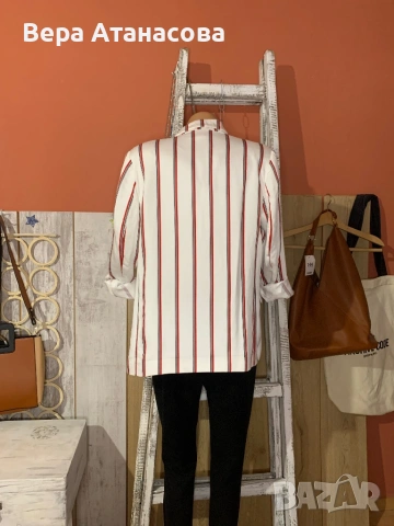 🤍💄🤍 Свежарско сако на райета H&M💃, снимка 2 - Сака - 54059487