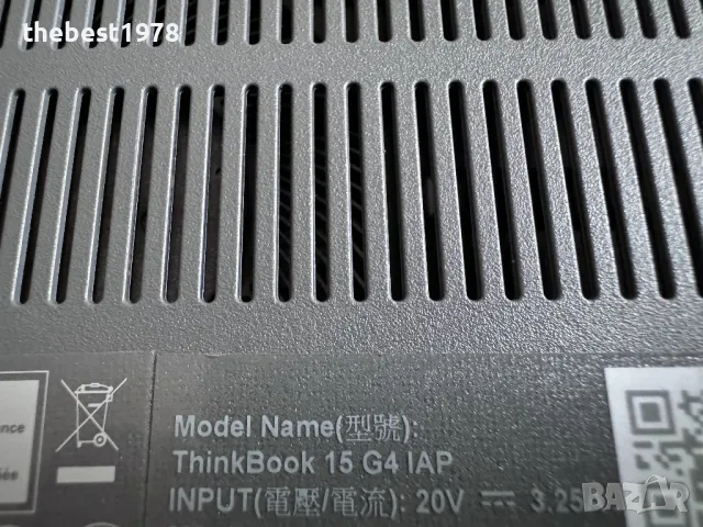 ThinkBook 15 G4`Core i5-1235U/16GB DDR4/256GB NVMe/FHD IPS/Бат 8ч, снимка 9 - Лаптопи за работа - 46910232