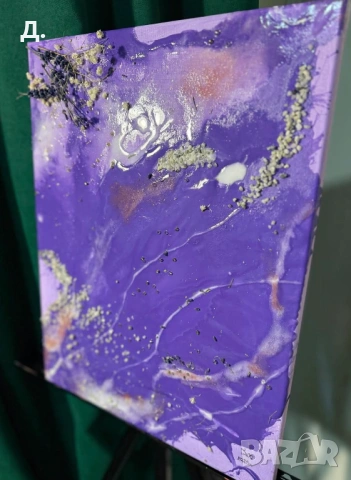 Ръчно избработена картина от епоксидна смола 30/40см