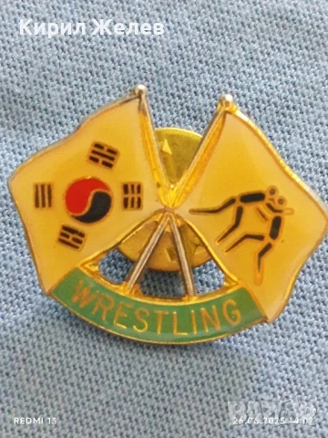 Рядка значка ЮЖНА КОРЕЯ БОРБА перфектно състояние за КОЛЕКЦИОНЕРИ 35381