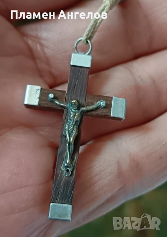 Стара дървена малка молитвена броеница. , снимка 3 - Антикварни и старинни предмети - 52218726