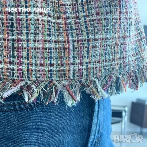 Уникална дамска букле блузка ZARA, снимка 7 - Тениски - 53365962