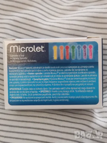 игли ланцети Microlet Ascensia за убождащо устройство Bayer, снимка 1