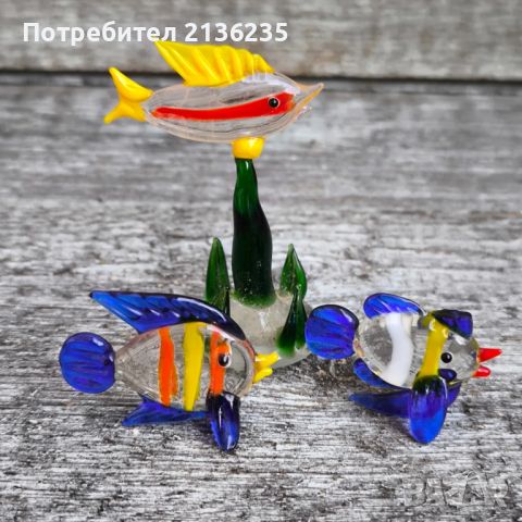 Цветно стъкло миниатюри Мурано , снимка 5 - Антикварни и старинни предмети - 46441688