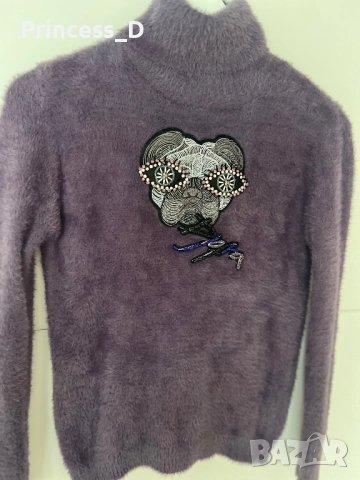 Блузка от меко плетиво Djofra, снимка 2 - Блузи с дълъг ръкав и пуловери - 52509704