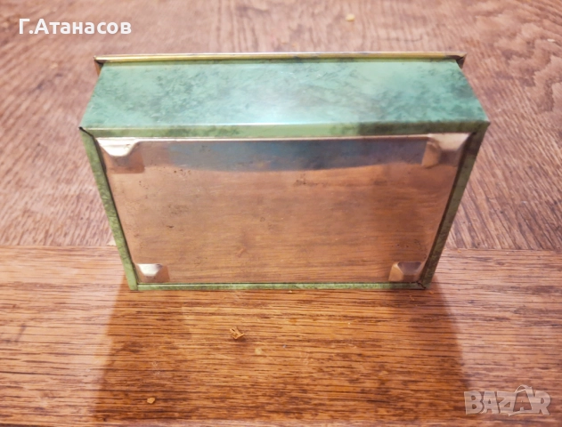 Метална кутиика от цигари Atos Pfau Auslese 50 cigaretten рядка колекционерска, снимка 8 - Антикварни и старинни предмети - 52694389