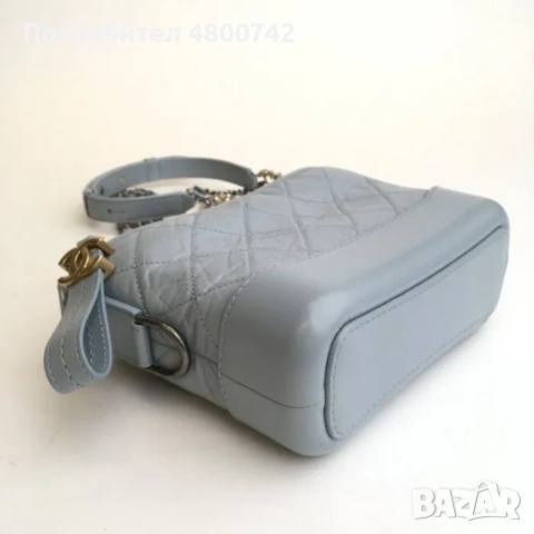 Chanel чанта Gabrielle v светло син цвят, снимка 4 - Чанти - 54236639