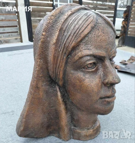 Модернистична медна скулптура, втора половина на ХХ век, снимка 9 - Антикварни и старинни предмети - 53755846