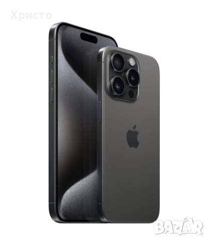 НОВ!!! Apple iPhone 15 Pro Max, 256GB, 5G, Black Titanium, снимка 1 - Apple iPhone - 44948433