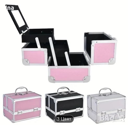 Професионален куфар за грим , снимка 4 - Куфари - 52338244