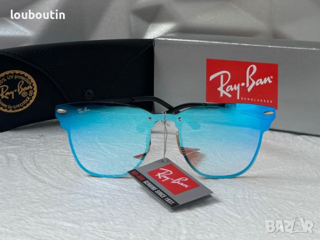 Ray-Ban RB3576 дамски слънчеви очила сини огледални , снимка 4 - Слънчеви и диоптрични очила - 45430173