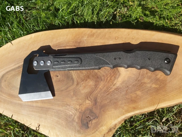 Туристическа брадва с трион и запалка, снимка 2 - Ножове - 50667256