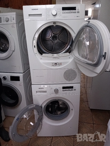 Комплект пералня и сушилня с термопомпа Сименс Siemens IQ 700 A+++ 8кг 2 години гаранция!, снимка 6 - Перални - 53331965