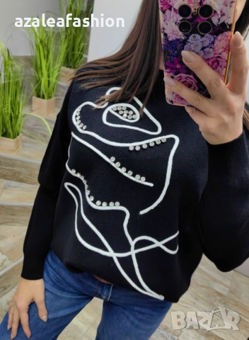 Дамски пуловер, снимка 5 - Блузи с дълъг ръкав и пуловери - 52801159