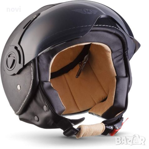 MOTO Helmets H44, S, каска за мотопед, скутер, веспа, vespa, мотор, снимка 5 - Аксесоари и консумативи - 46245631