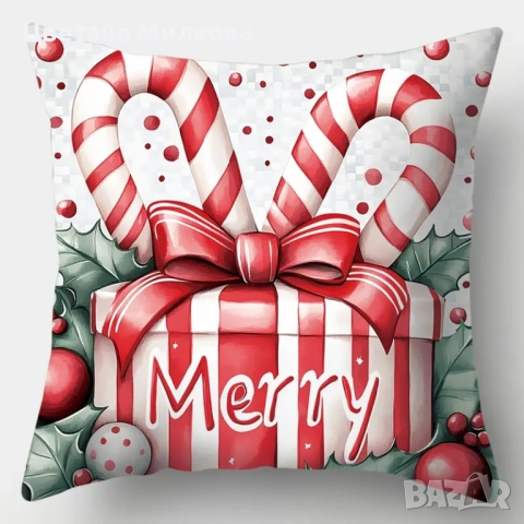 Ефектни Коледни калъвки за възглавници!, снимка 3 - Декорация за дома - 52178644