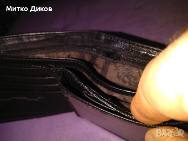 Портфейл Арт естесвена кожа 115х95мм вътрешен цип и външен джоб за стотинки, снимка 14 - Портфейли, портмонета - 45878946
