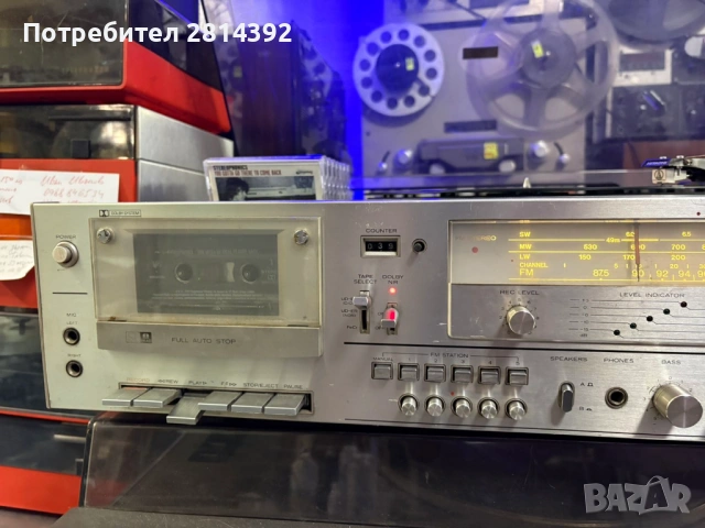 Грамофон HITACHI SDT-170 с касетен дек, усилвател и радио тунер, снимка 6 - Грамофони - 54157216