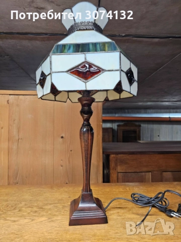Нощна лампа Тифани, снимка 5 - Настолни лампи - 52945190