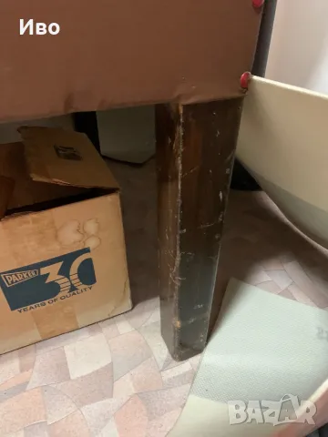 Медицинска кушетка дърво масив и кожа, снимка 3 - Кушетки - 50225513