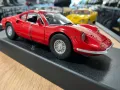 Mетална колекционерска количка ANSON FERRARI DINO 246GT 1:18 NEW, снимка 4