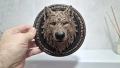 Фигурка Wolf Head / Вълча глава статуетка за стена, снимка 4