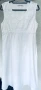 Елегантна бяла рокля FRANSA лен и вискоза, снимка 1