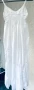 Дълга бяла рокля тънък памук Италия, снимка 7