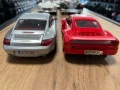 Метална колекционерска количка модел PORSCHE 911и 959 мащаб 1:24, снимка 4