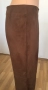С / М Нов Дамски Панталон Yansi Fugel Имитира Велур Кафяв Есенен Зимен, снимка 13