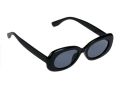 Дамски слънчеви очила черна пластмаса правоъгълна рамка тъмни стъкла, снимка 1 - Слънчеви и диоптрични очила - 45975354