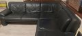 Холов ъглов диван от естествена кожа ,с размери 2.40/2.10/Височина 80 седалище 56 см.Не се разпъва, снимка 1 - Дивани и мека мебел - 45288248