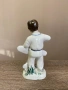 Винтидж порцеланова статуетка „Момче със самолет“, СССР, снимка 2
