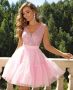 Розова рокля с тюл, снимка 1 - Рокли - 46020291