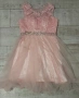 Чисто нова розова рокля с тюл , снимка 1