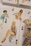 Ретро карти за игра от 1950г с момичета Pin up girls , снимка 3