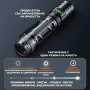 Мощен ръчен фенер YEMAO A6 – 2200 Лумена тактически дизайн USB-C и 350м обхват, снимка 3