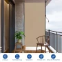 Странична тента Outsunny, балконска тента 200 см x 140 см, кремаво бяла, снимка 1