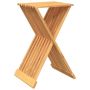 vidaXL Сгъваема табуретка, 40x32,5x70 см, тиково дърво масив, снимка 1 - Дивани и мека мебел - 46022389