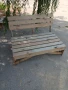 Дървена пейка с облегалка., снимка 5