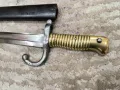 Френски щик нож тесак Шаспо Chassepot M1866, снимка 2