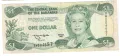 The Bahamas-1 Dollar-1996-P# 57a-Elizabeth II-Paper, снимка 1