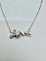 Сребърно колие с мойсанит (Диамант) 1 карат, снимка 9