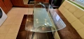 Стъклена трапезна маса с четири стола, снимка 8